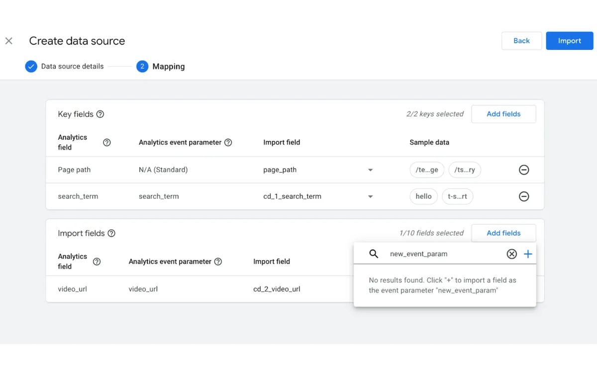 GA4 introduces Custom Event Data Import