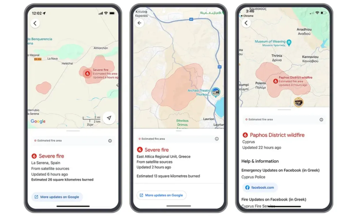 Google expands AI-powered Wildfire Boundary tracking to 15 European, African nations