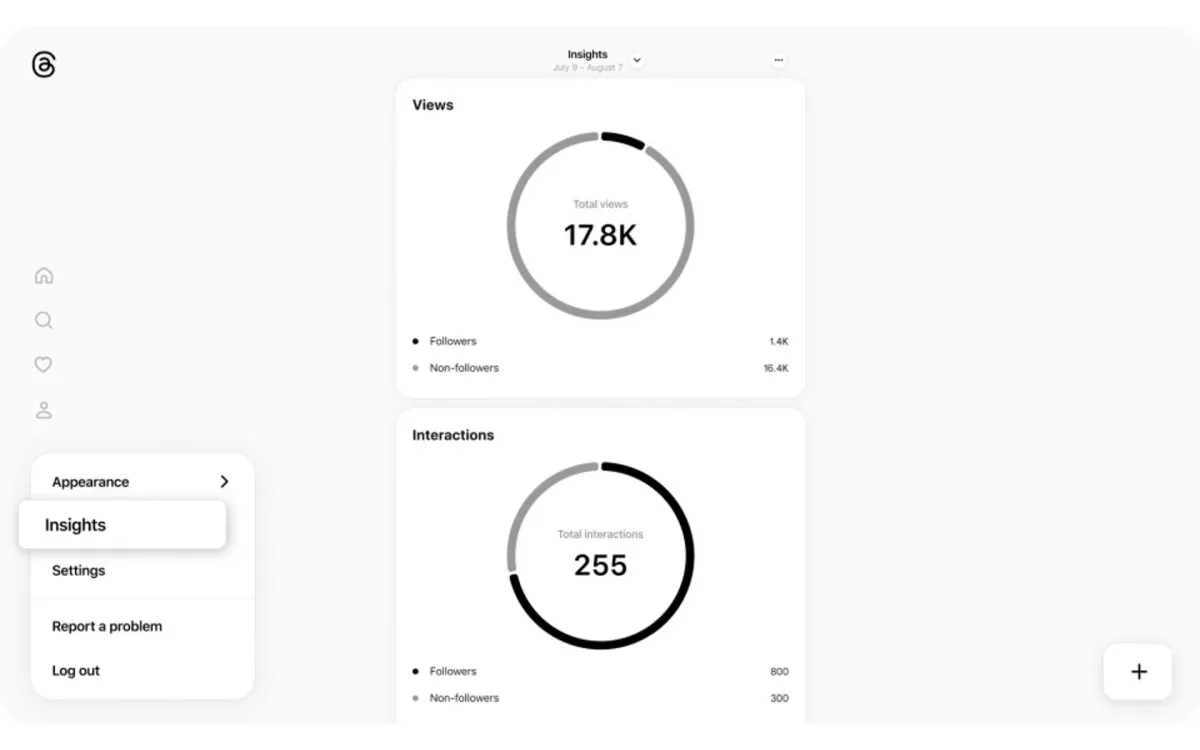 New Threads web features for content management