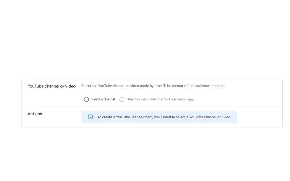 Google Ads quietly adds YouTube creator-based audience targeting feature