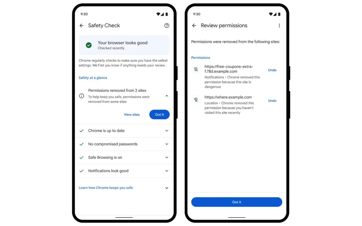 Chrome bolsters security with upgraded safety check and permissions control