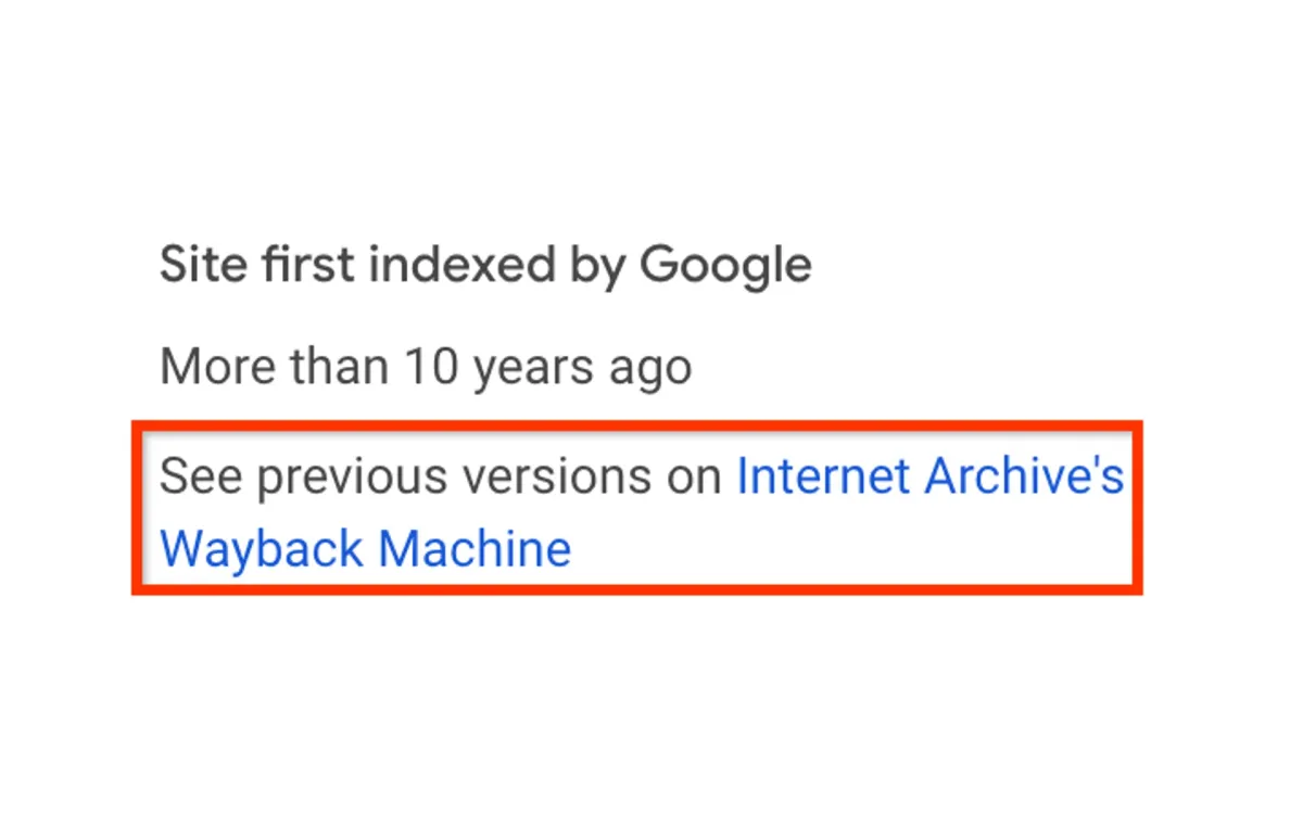 Google adds Internet Archive links to search results for enhanced context