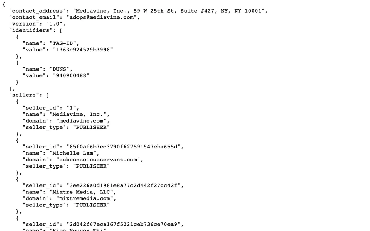 Sellers.json: SEO pros' secret for finding successful niche sites via Mediavine