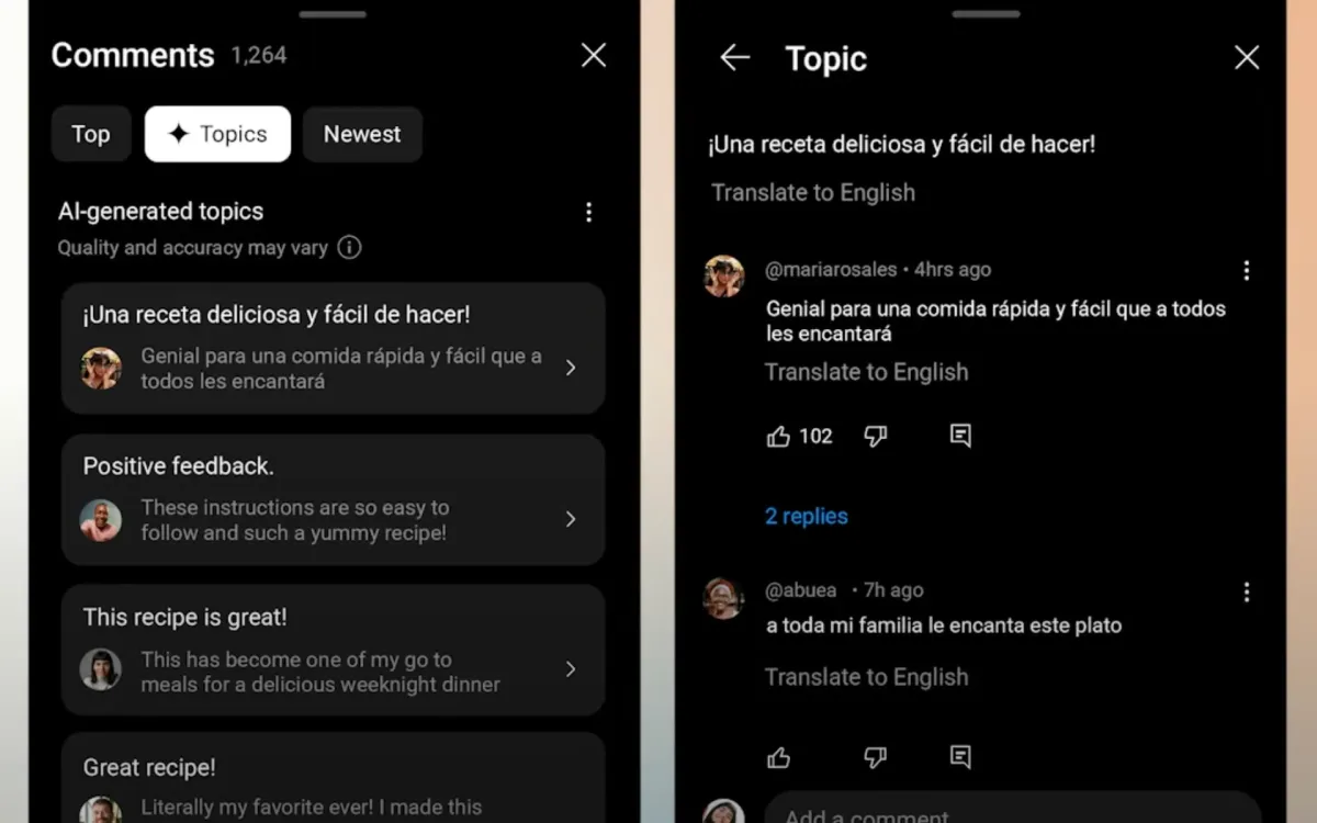 YouTube expands Comment Topics feature to all supported languages