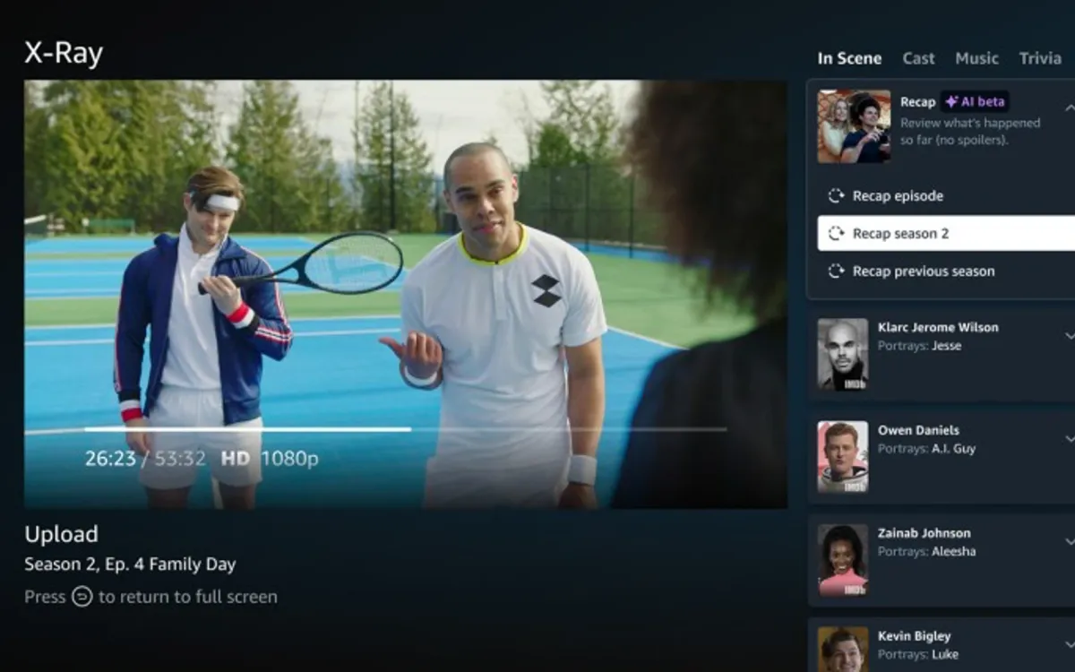 Prime Video launches AI-powered X-Ray recaps to enhance viewer experience