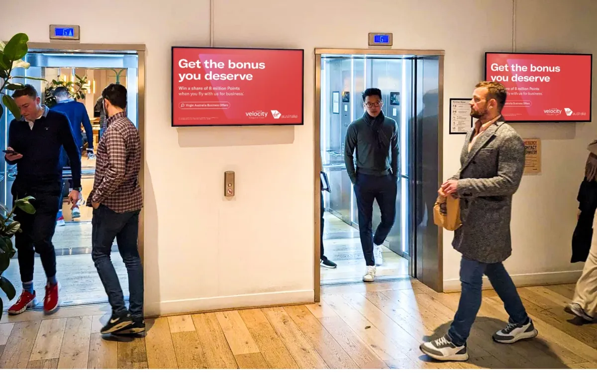 Digital out-of-home advertising expands in Australian coworking spaces