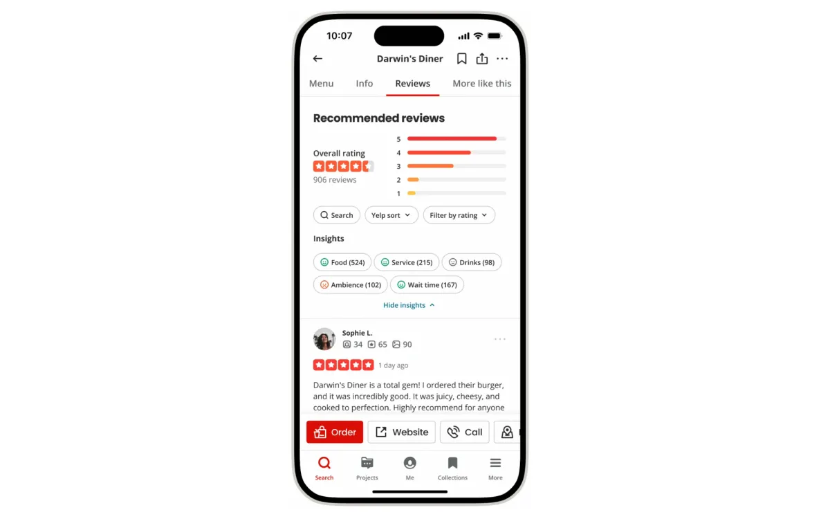 Yelp enhances digital experience with AI-powered review analysis and discovery tools