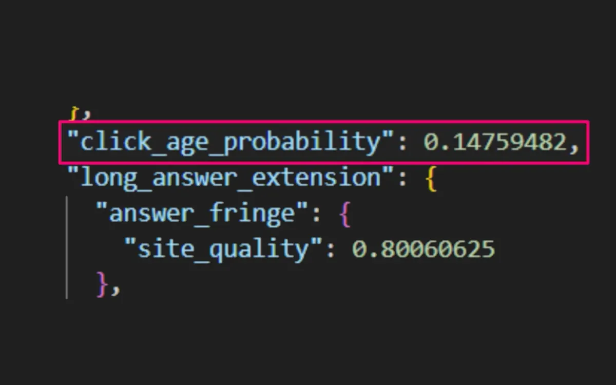 Google's site quality scoring system revealed through endpoint discovery