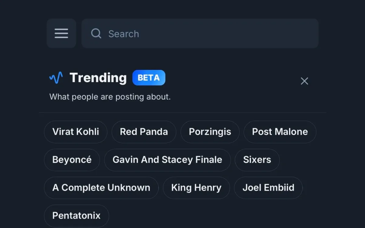 Bluesky launches trending topics feature