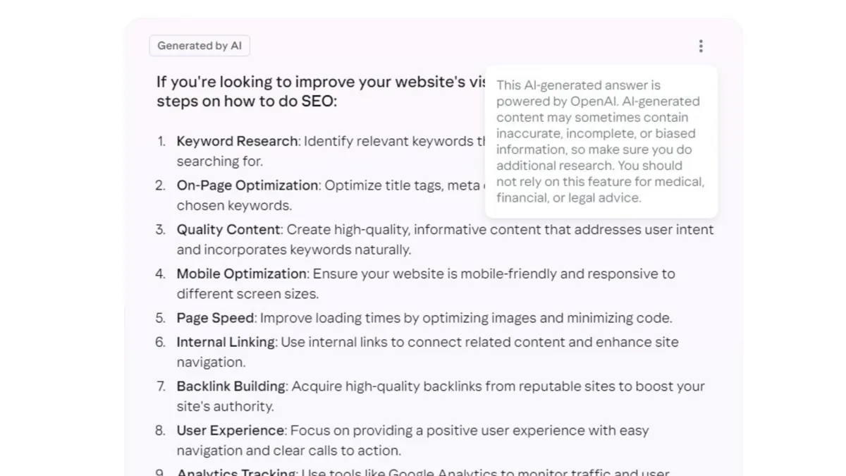 Yahoo expands AI features in search with OpenAI integration
