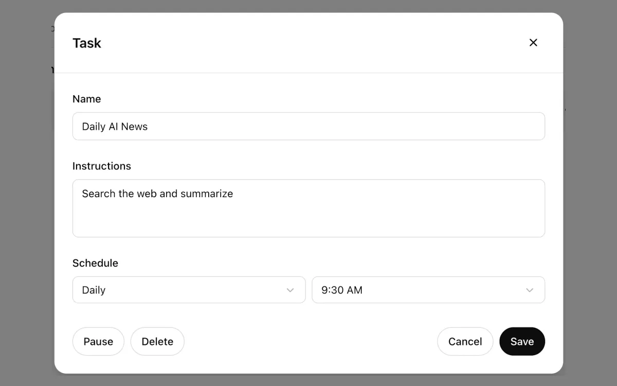 ChatGPT Tasks launches beta for automated task scheduling