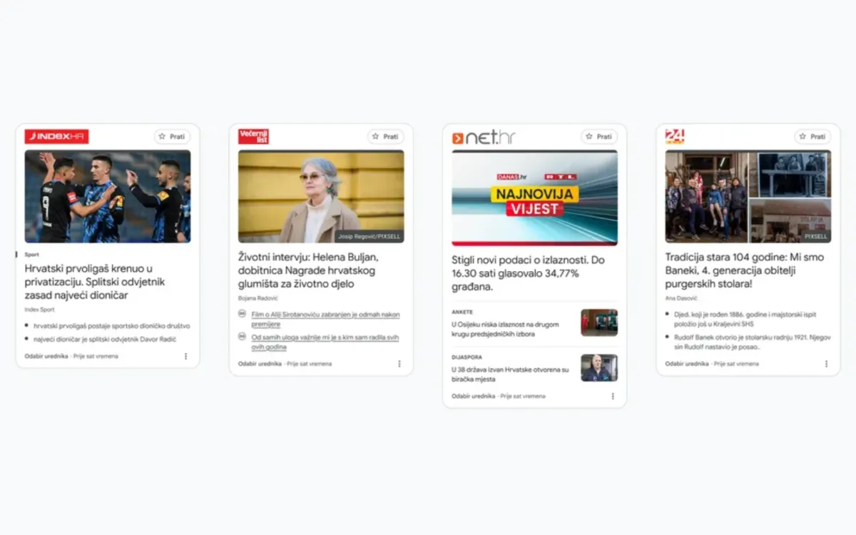 Google News Showcase expands to Croatia with major media partnerships