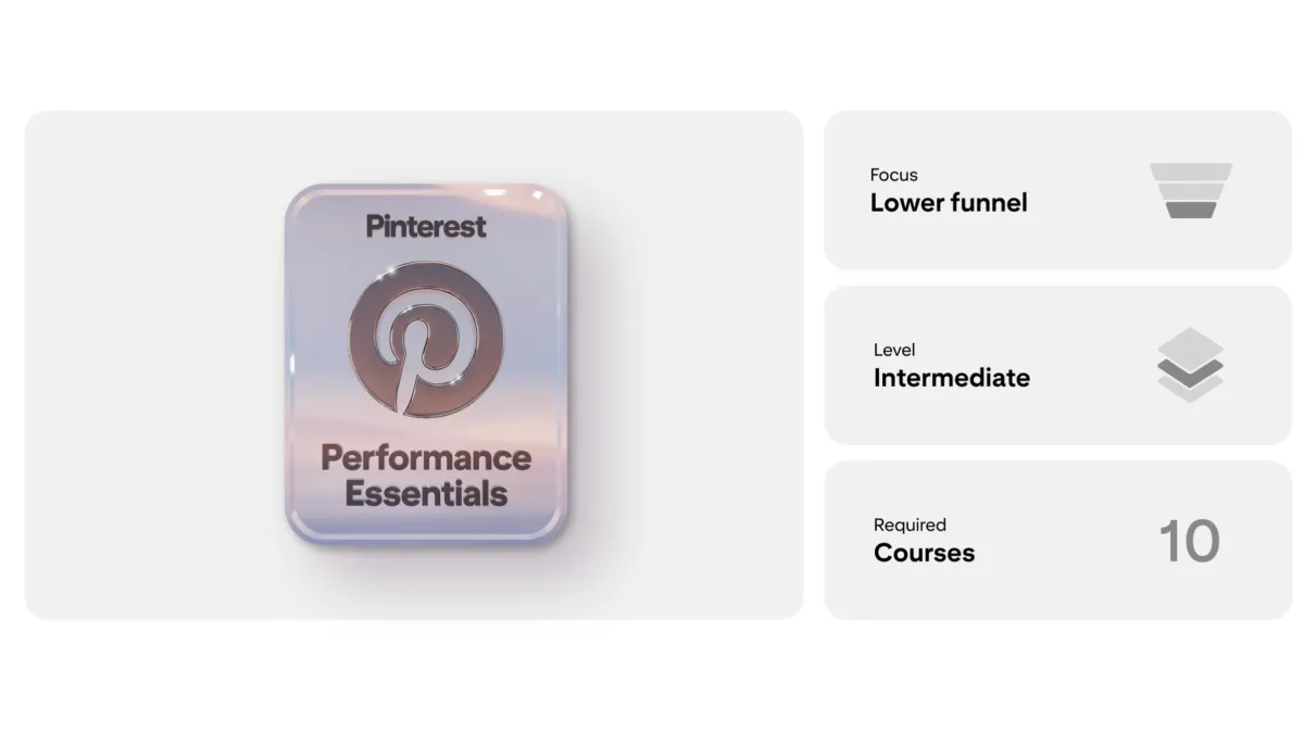 Pinterest launches new skills badge to boost marketing performance
