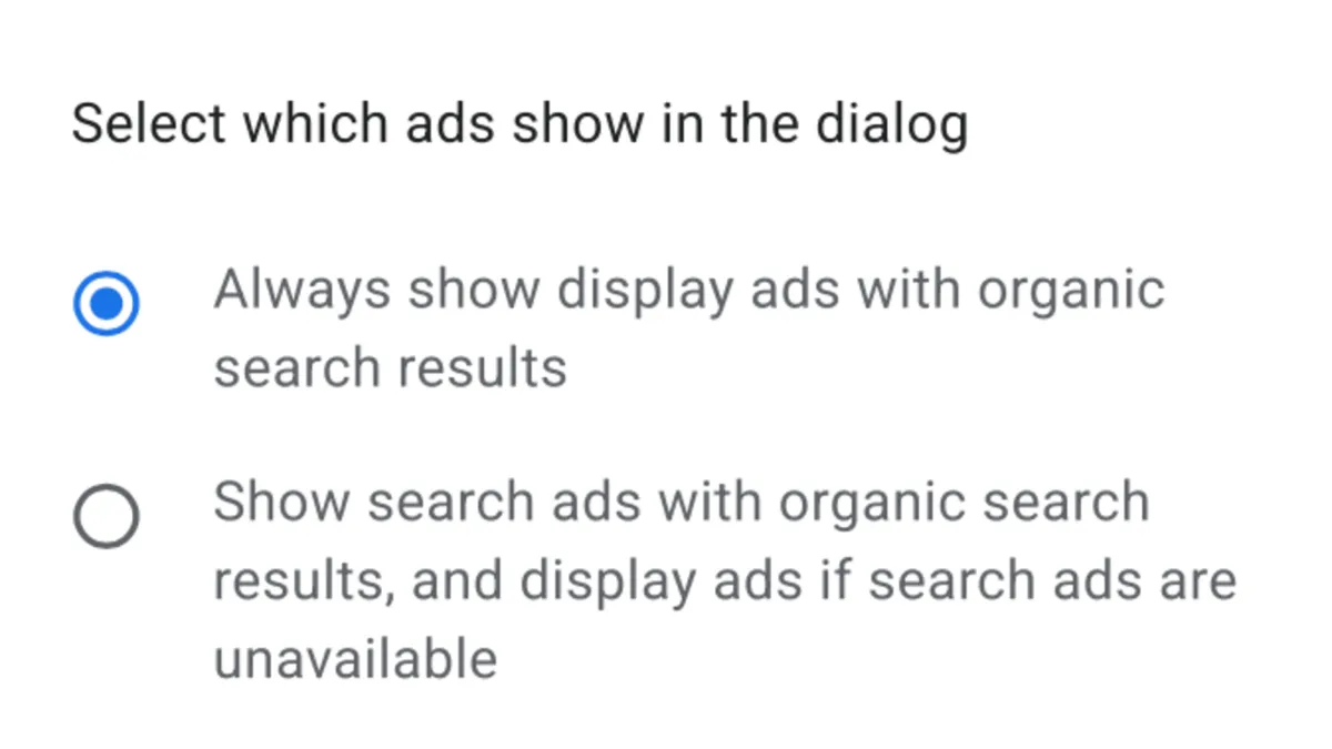 Google expands display options for AdSense ad intents format