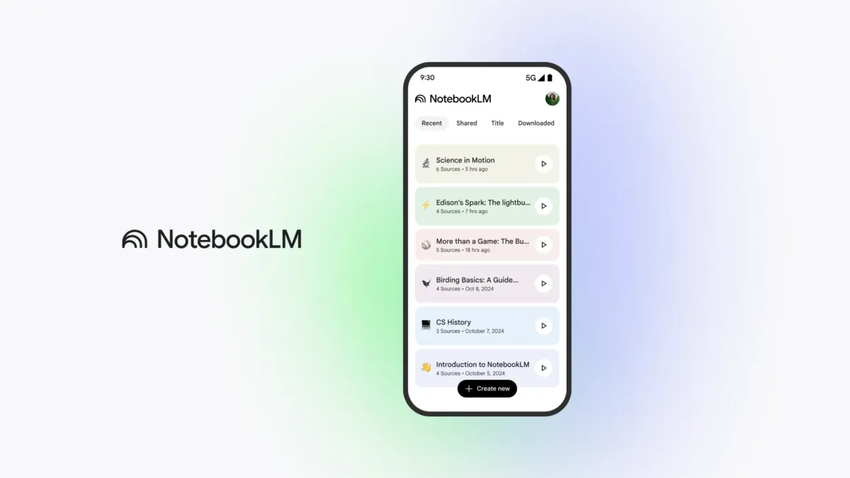 NotebookLM mobile app launch extends Google's AI research assistant