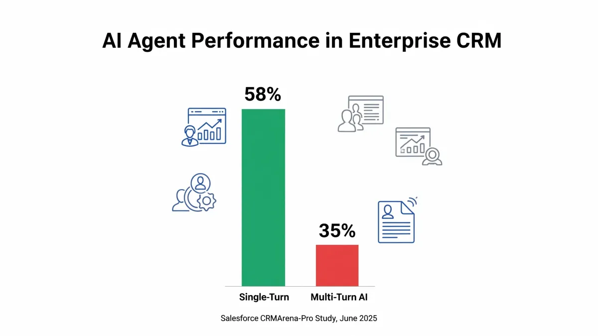Salesforce study reveals enterprise AI agents fail 65% of multiturn tasks