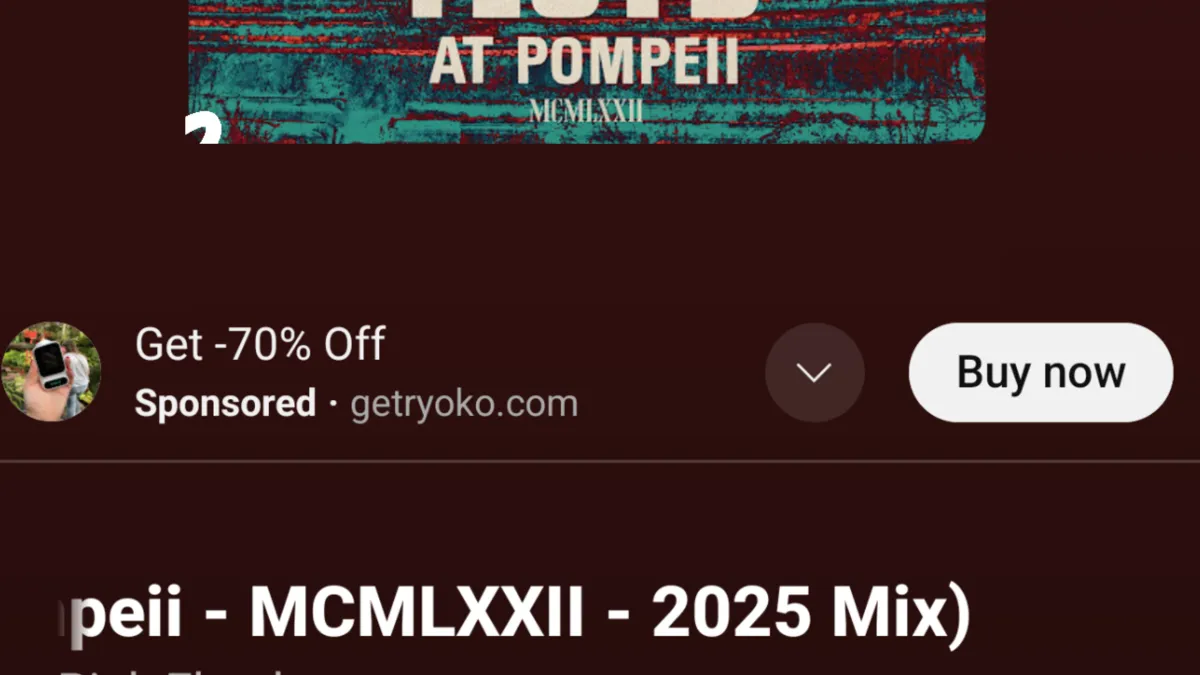 YouTube Music adds ADS to Now Playing screen for free users
