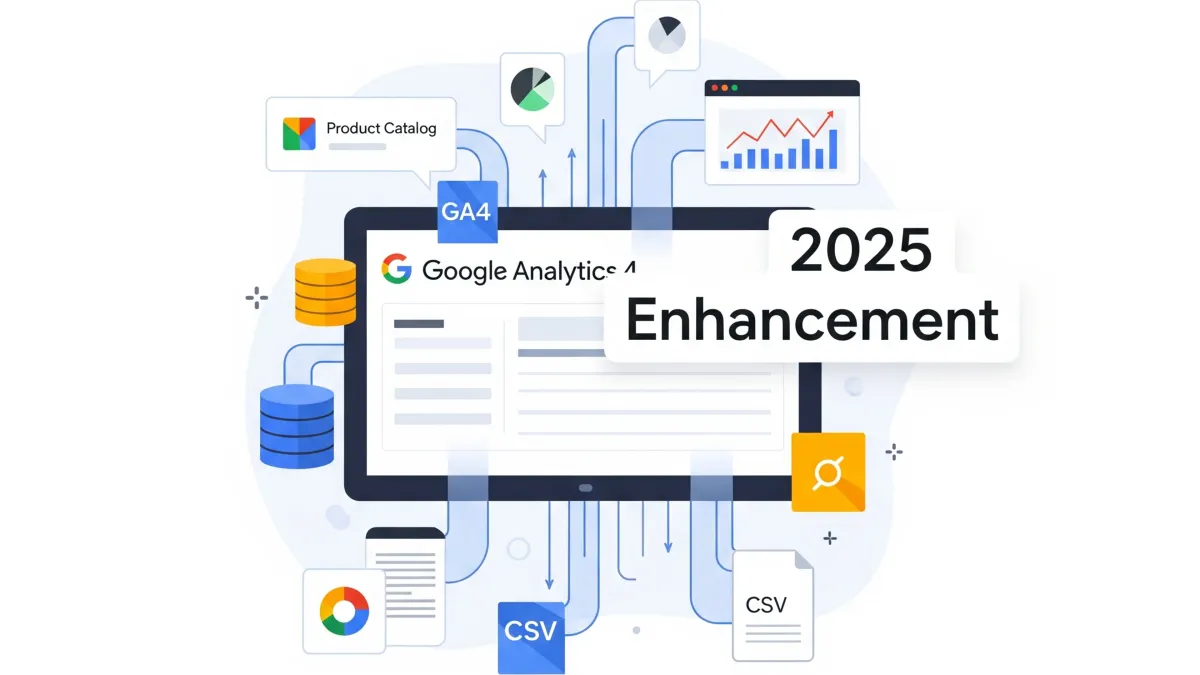 Google Analytics enhances item data import with custom dimensions support