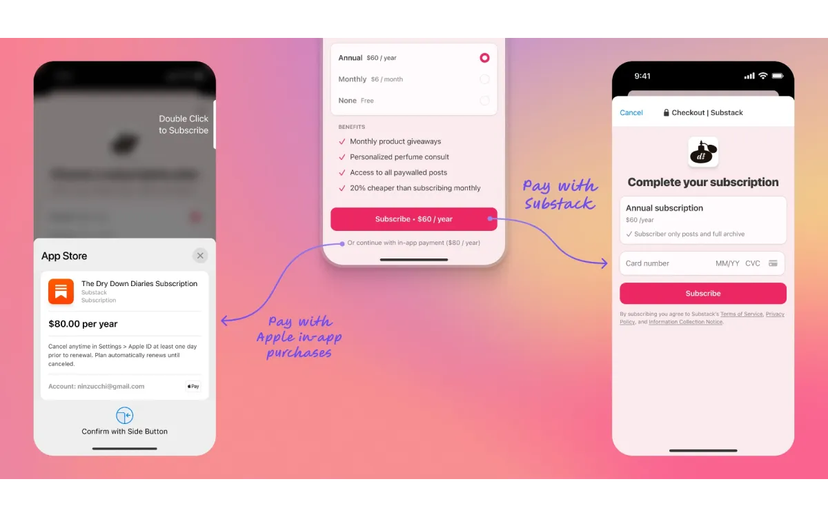 Substack enables direct iOS subscriptions with in-app purchases