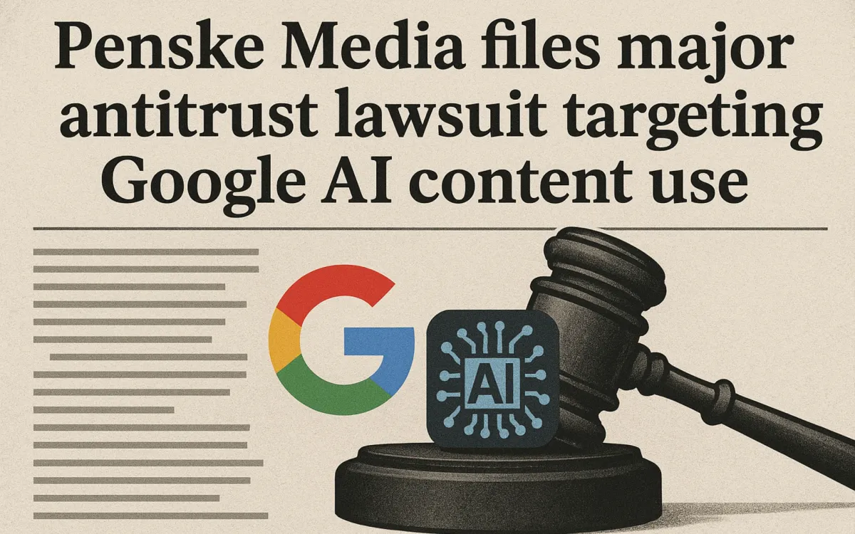Penske Media files major antitrust lawsuit targeting Google AI content use