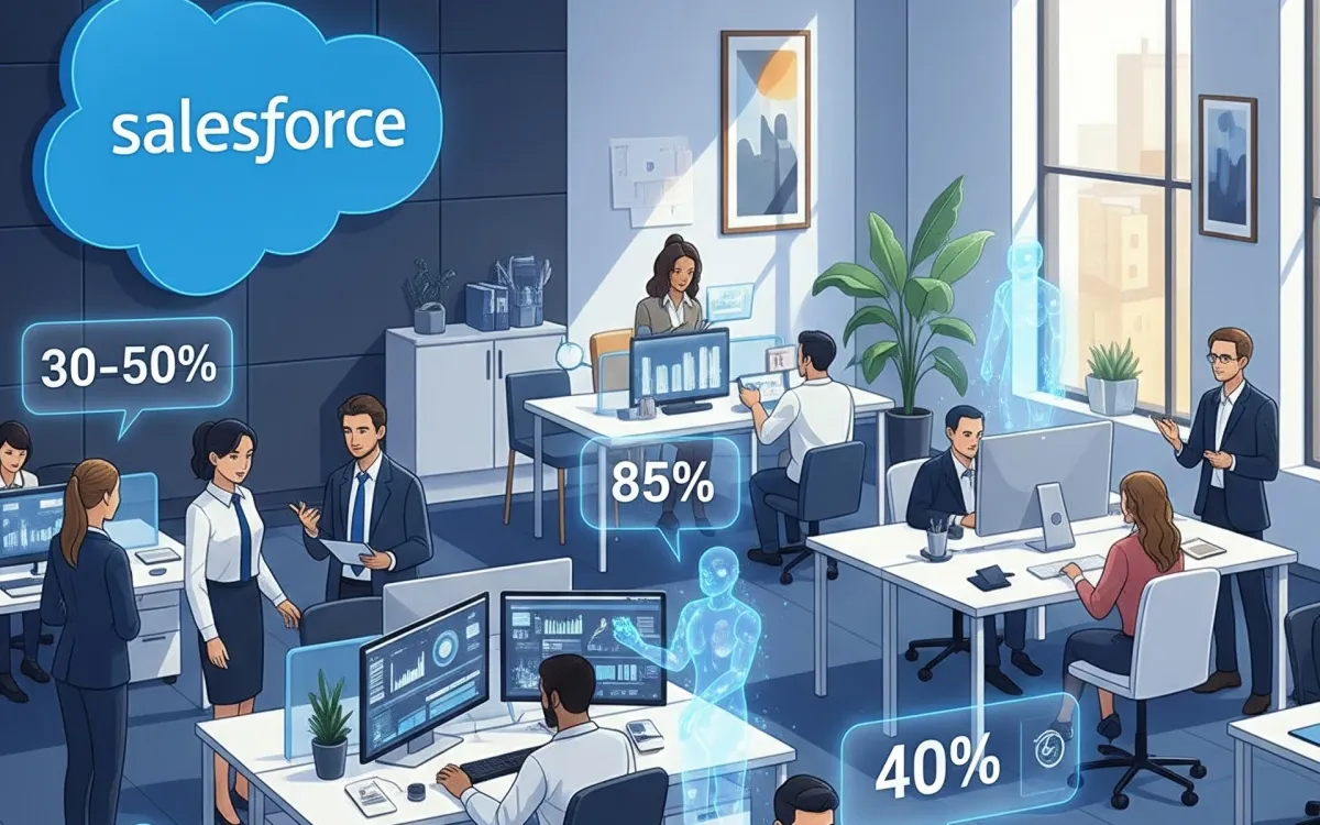 Salesforce CEO details AI agents handling 50% of company work