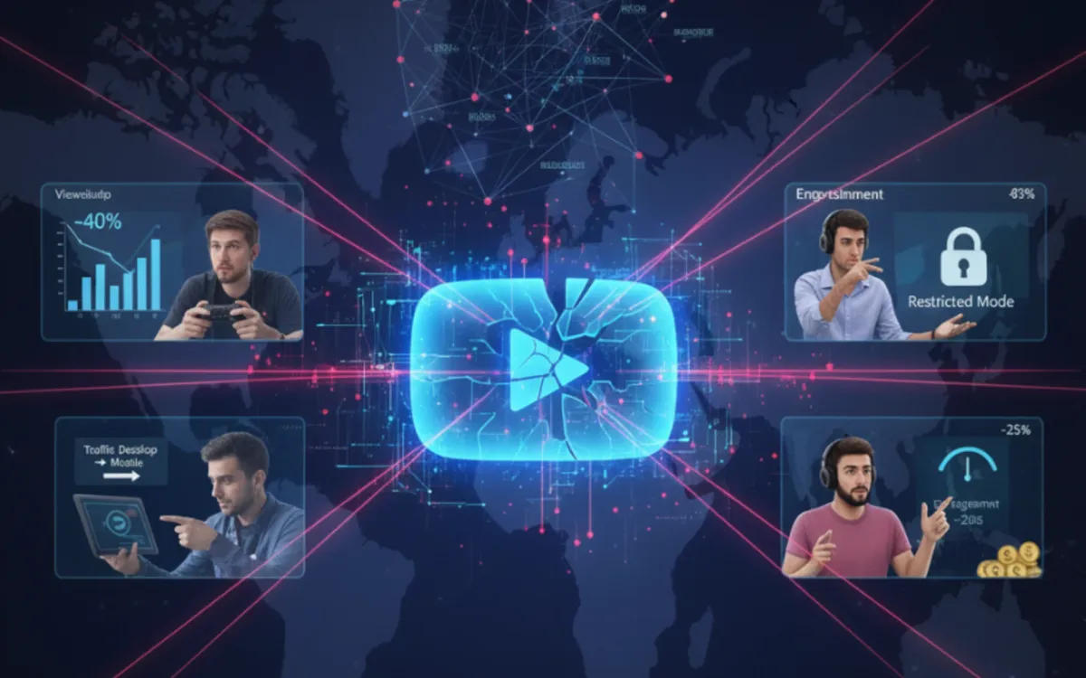 YouTube creators report significant view drops following undisclosed algorithm changes