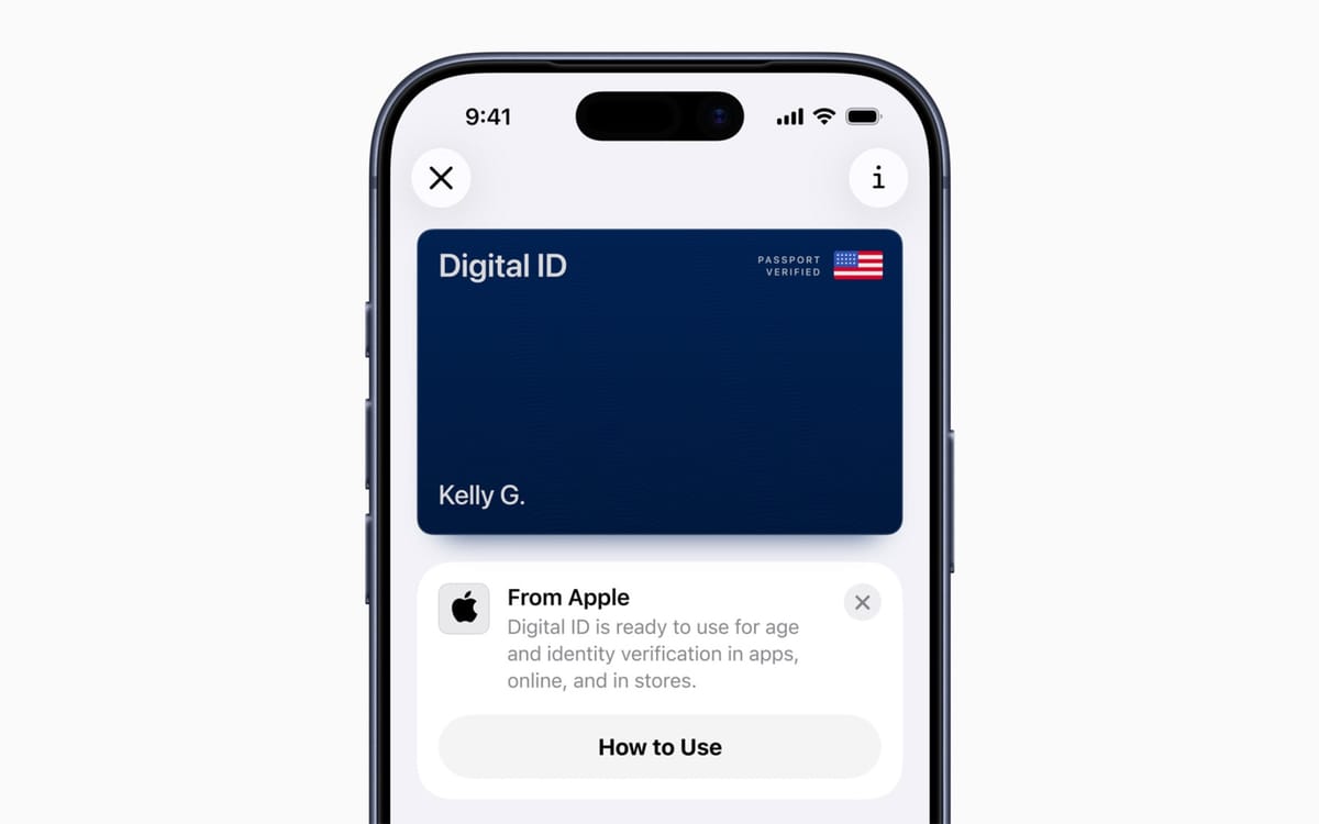 Apple launches Digital ID using U.S. passports for airport verification
