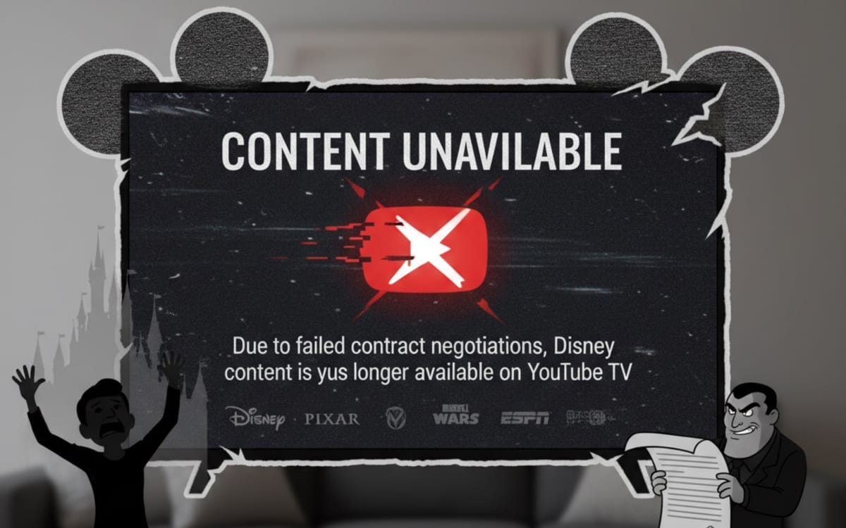 Disney content vanishes from YouTube TV as contract talks fail