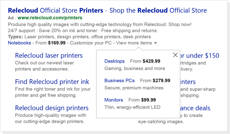 Know the new Bing Ads Price Extensions, launched this week