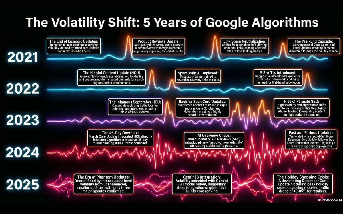SEO consultant tracks Google's shift from predictable to chaotic