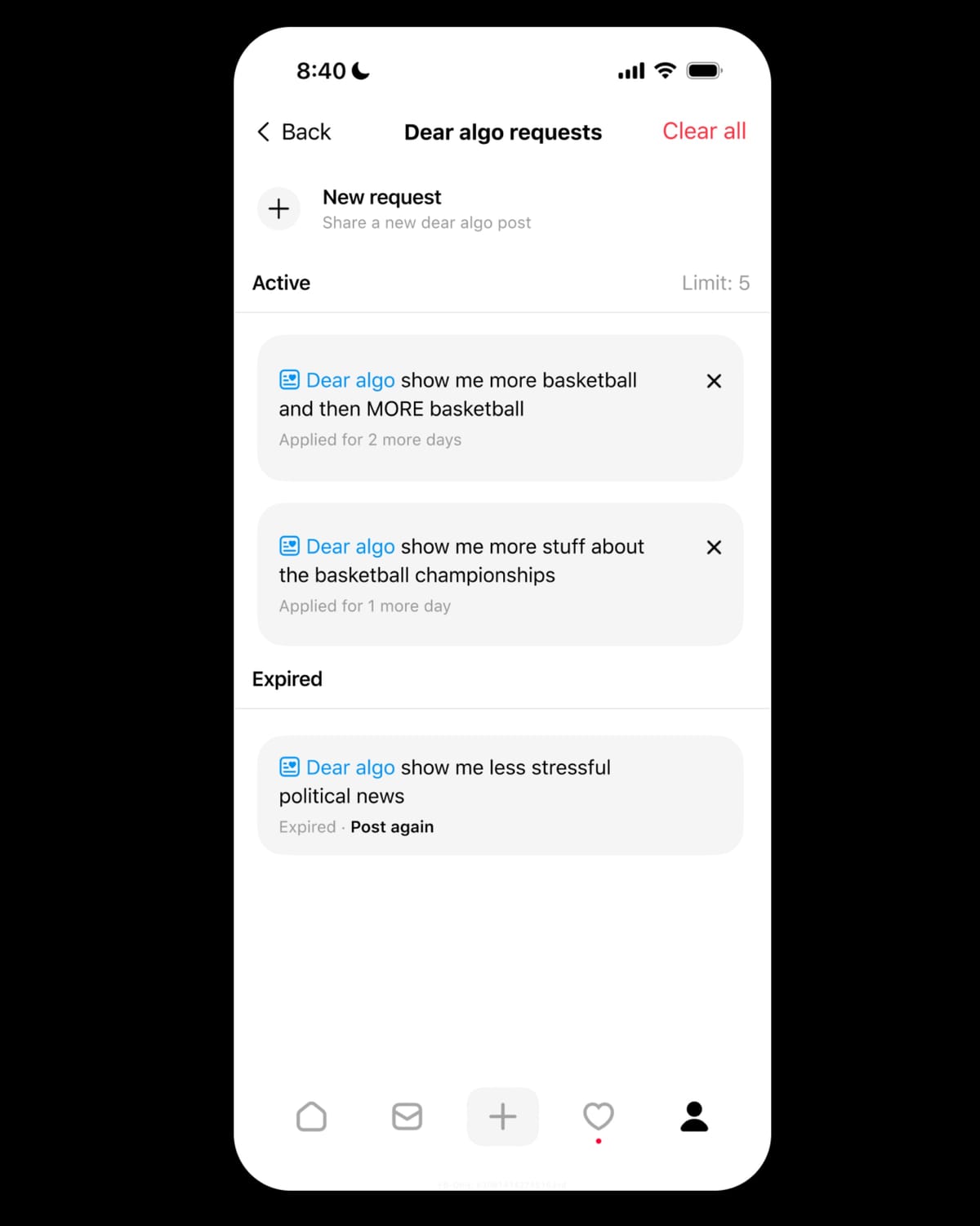 Meta lets Threads users boss the algorithm around for three days