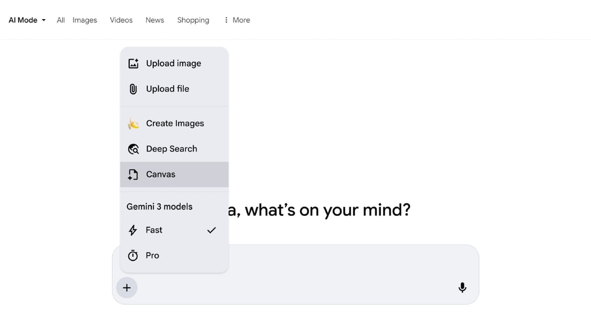 Google opens Canvas in AI Mode to all U.S. users, adds coding and writing