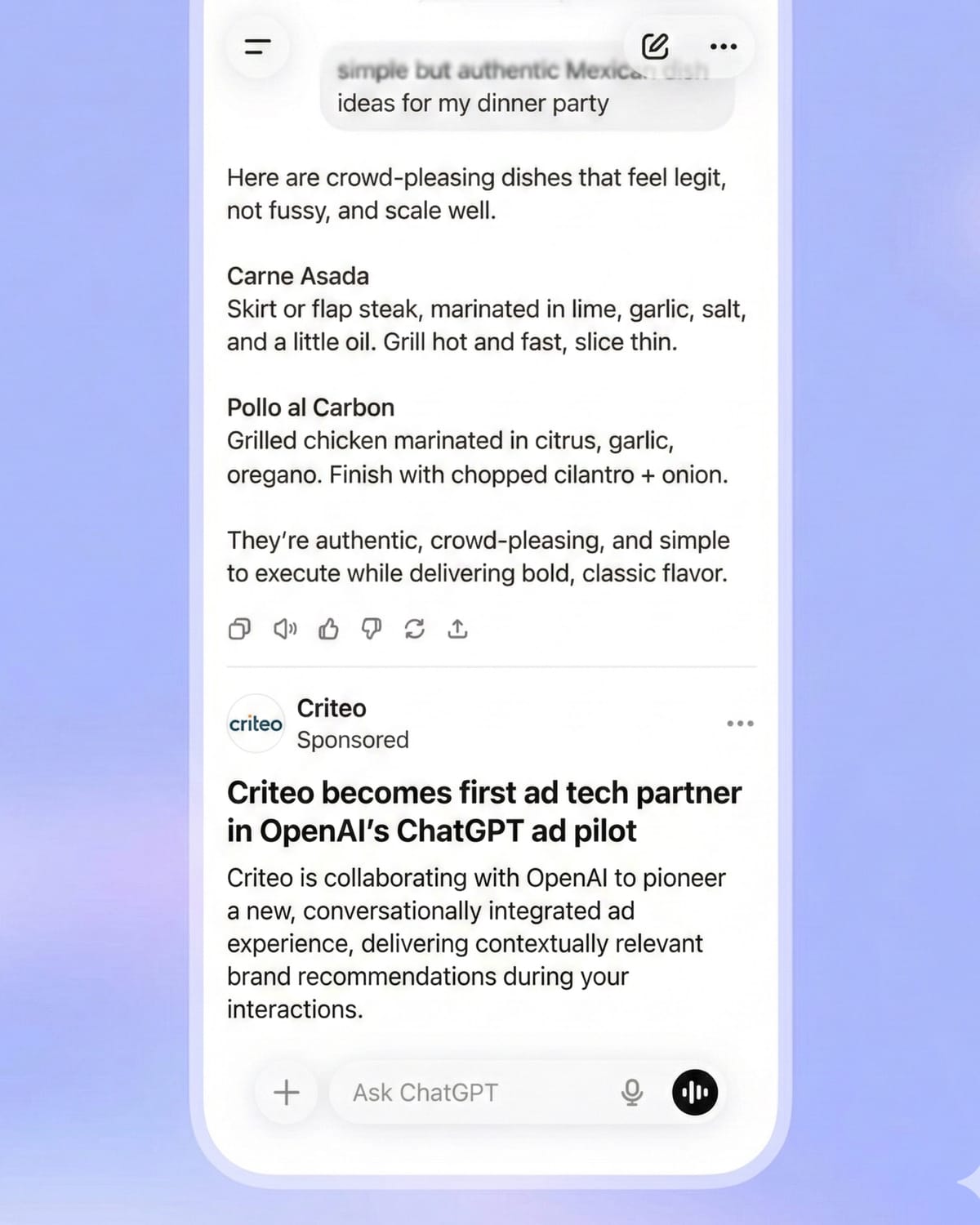Criteo becomes first ad tech partner in OpenAI's ChatGPT ad pilot