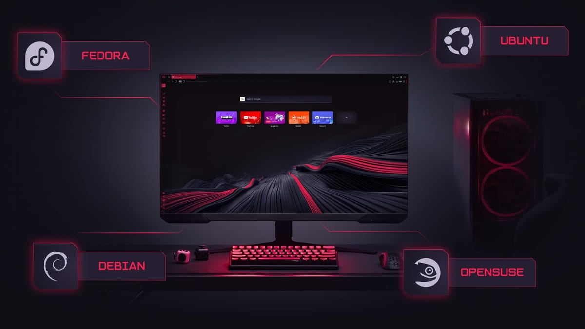 Opera GX finally lands on Linux with RAM limiters, VPN and ad blockers