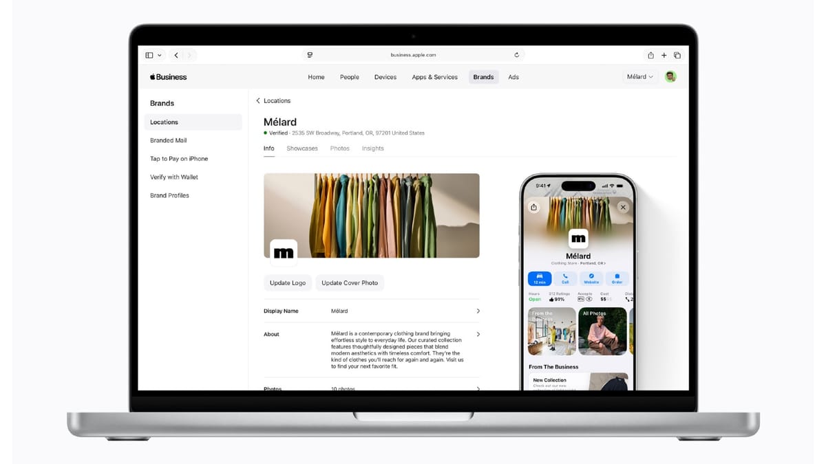 Apple Business launches April 14 with Maps ads, MDM, and email tools