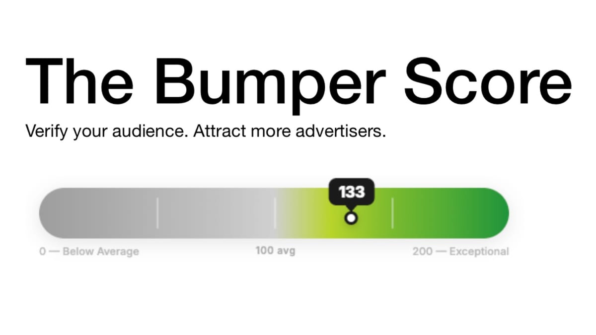 Bumper Score: can a 0-200 number fix podcasting's $1 billion ad trust gap?