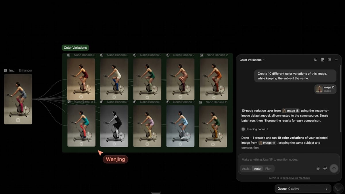 FLORA's FAUNA: the AI creative agent that fights back against generic