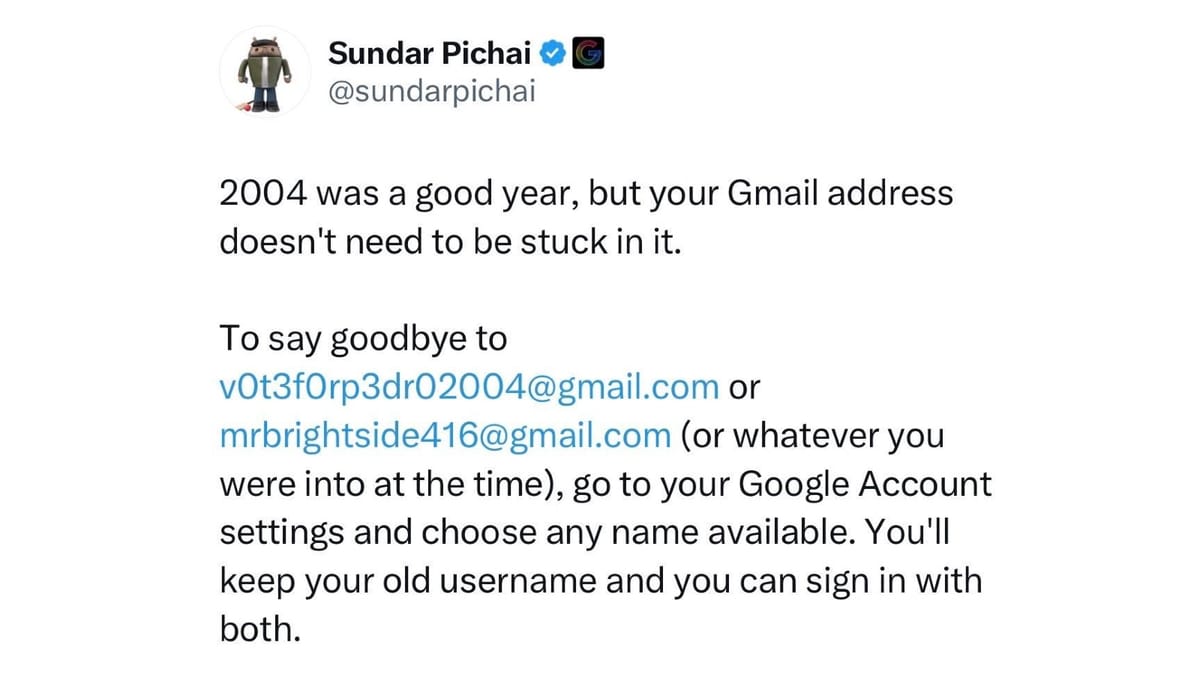 Gmail finally lets users change their address - and the technical lift was enormous