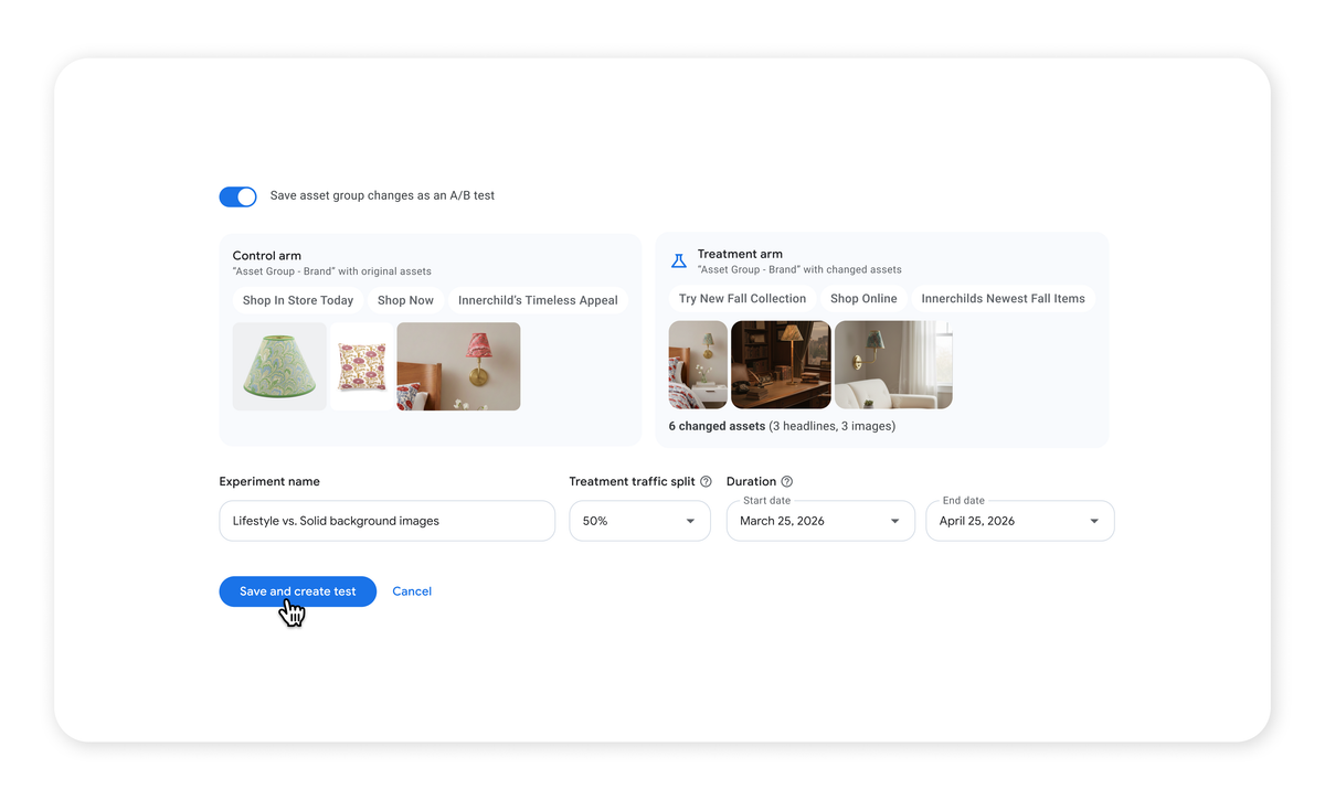 Asset Studio gets Gemini Omni and 1-click creative testing at GML 2026