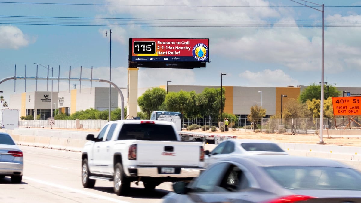 Clear Channel's Phoenix billboards hit 220M impressions fighting the heat