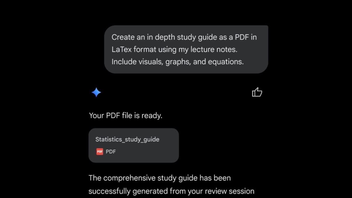Gemini can now export files directly - what formats are supported