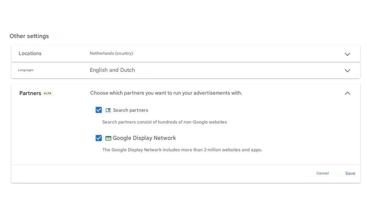 Performance Max lets advertisers pick partner networks in alpha test