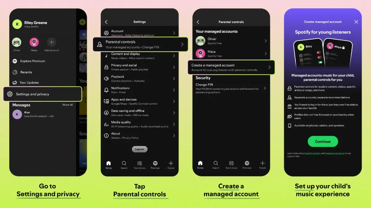 Spotify opens managed accounts to free-tier families in six markets