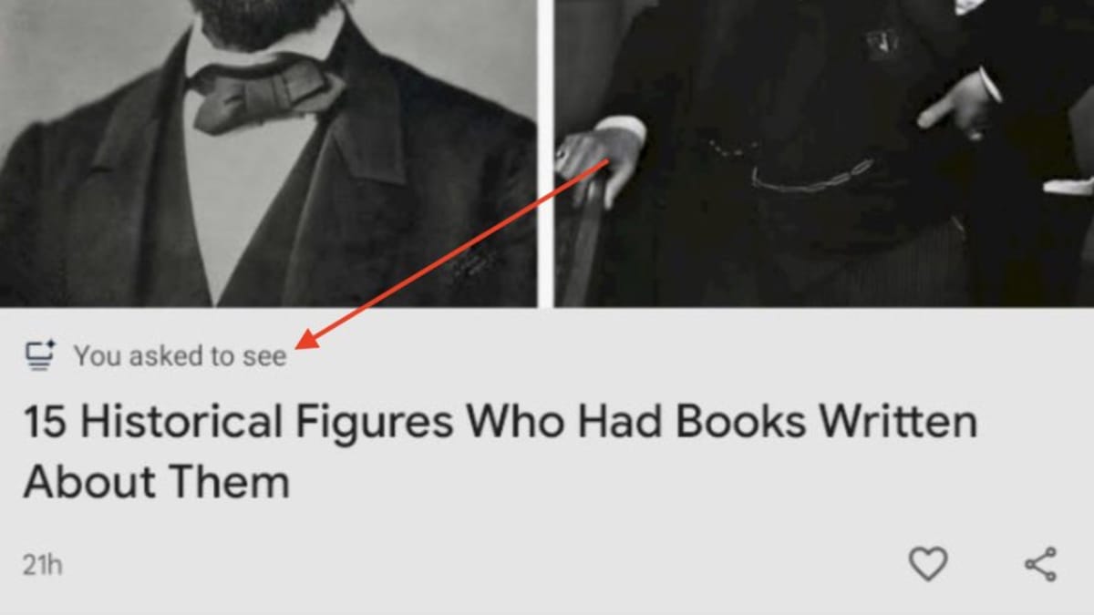Google Discover now tells users why they are seeing certain articles