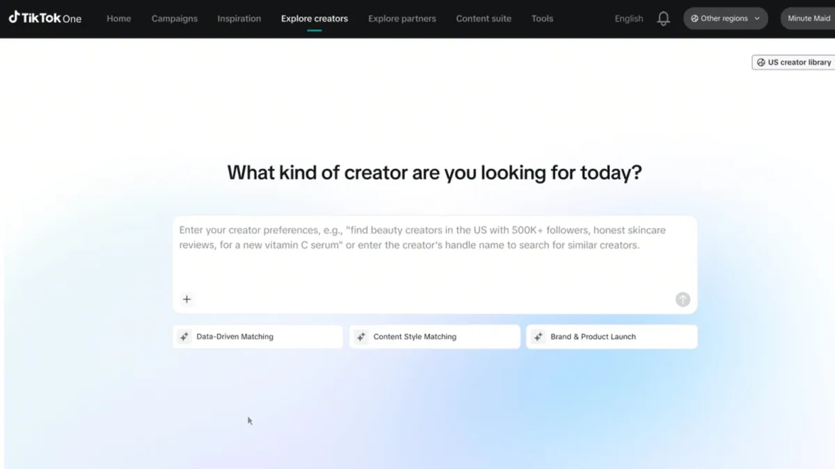 TikTok One launches Creator AI Search and revamps its partner tools in 2026
