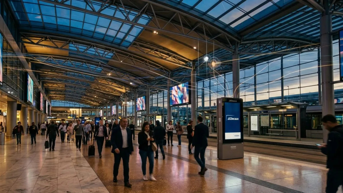 JCDecaux Q1 2026: programmatic DOOH hits 10.5% of digital as Middle East bites