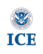 Immigration and Customs Enforcement logo as agency seeks ad tech surveillance tools