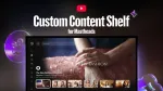 YouTube Custom Content Shelf for Mastheads displayed on a connected TV home screen