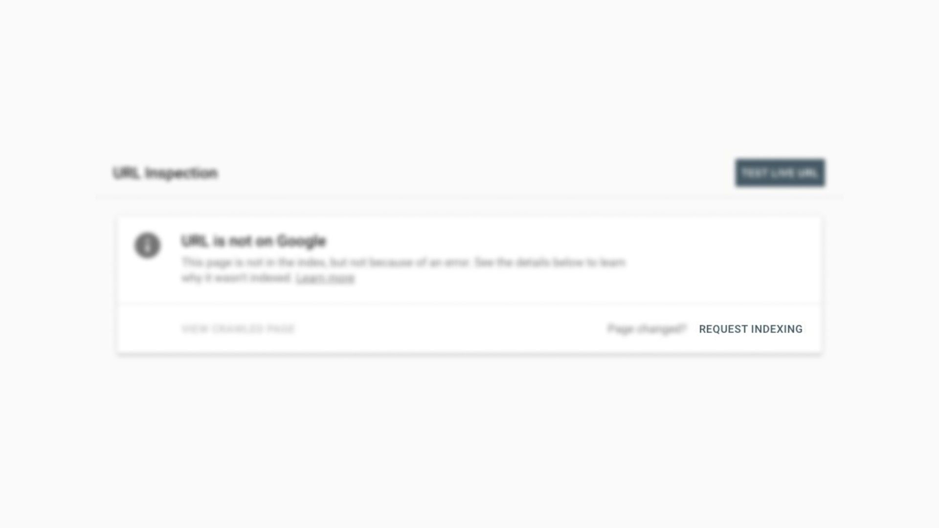 Google re-enables "Request Indexing" feature in Search Console