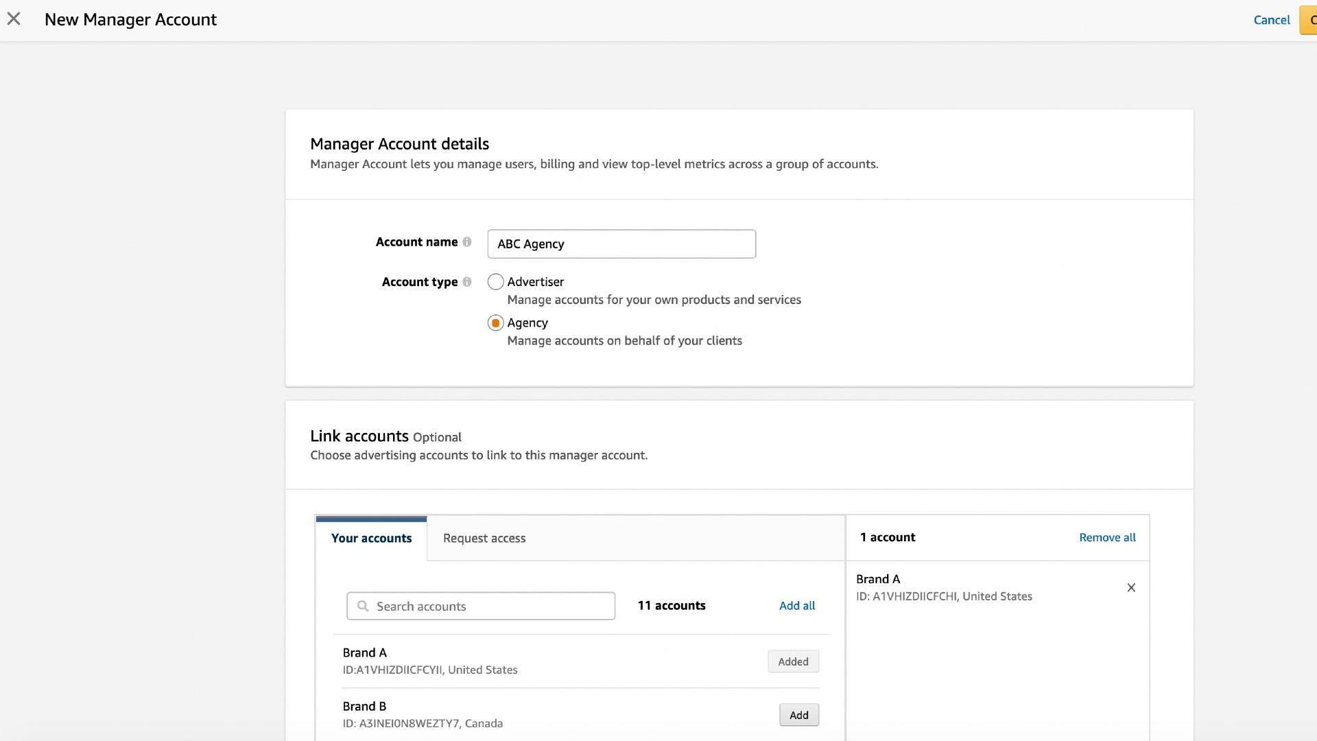 Amazon rolls out Manager Account enabling advertisers to share accounts
